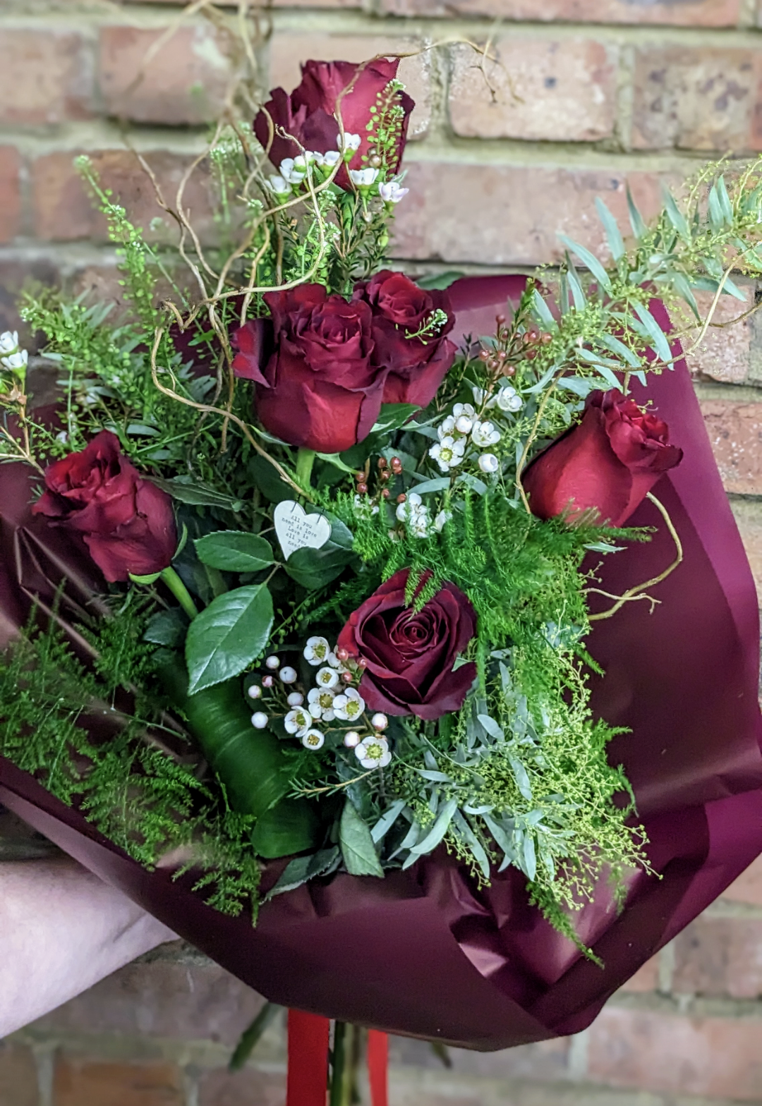 6 Red Roses - Quality Flowers from Ann's Flowers - Just £30! Shop now at Ann's Flowers