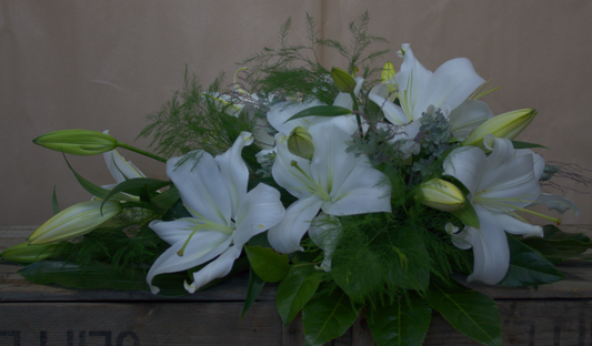 Lily Single ended spray - Quality Flowers from Ann's Flowers - Just £37.95! Shop now at Ann's Flowers