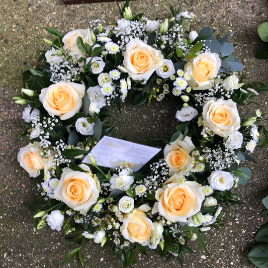 Rose Wreath - Quality Flowers from Ann's Flowers - Just £50! Shop now at Ann's Flowers