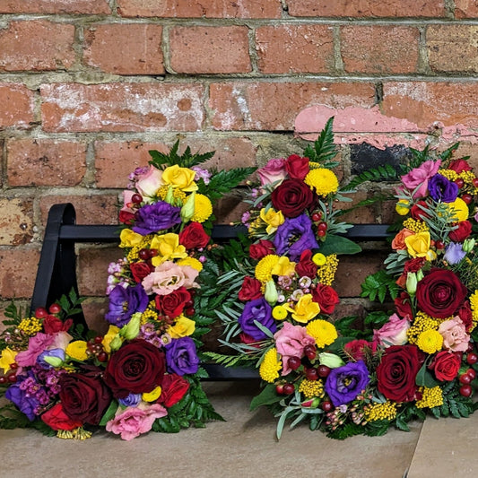 Loose mix lettering - Quality Flowers from Ann's Flowers - Just £60! Shop now at Ann's Flowers