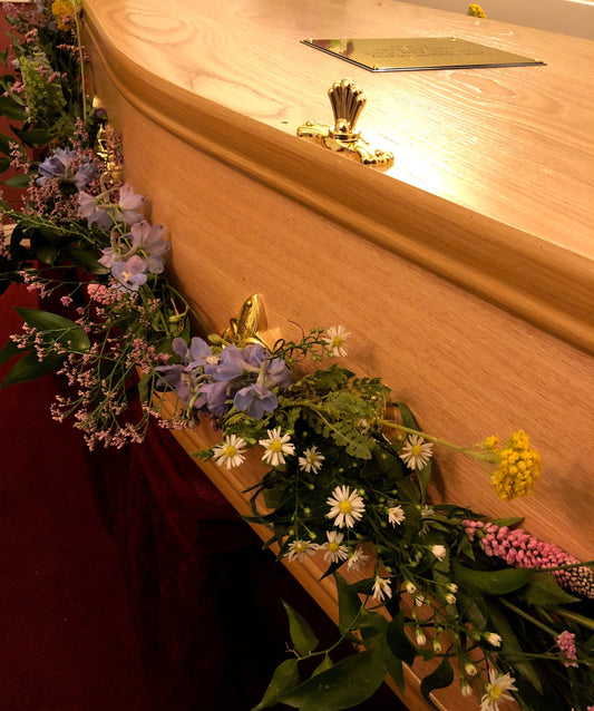 Casket Garland - Quality Flowers from Ann's Flowers - Just £150! Shop now at Ann's Flowers