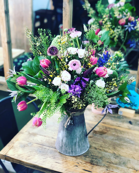 Seasonal Jug arrangement - Quality Flowers from Ann's Flowers - Just £38.95! Shop now at Ann's Flowers